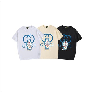 เสื้อยืดใหม่DORAEMON DORAEMON Gux - Xcci เสื้อยืดคอกลมลายโดราเอมอนรหัสเต็ม