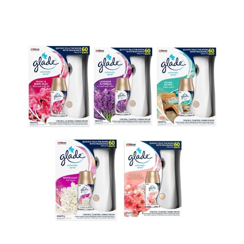 Glade เกลด ออโตเมติค สเปรย์ปรับอากาศอัตโนมัติ ขนาด 269 มล. (เลือกกลิ่นได้)