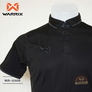 เสื้อโปโล WARRIX WA-3328 สีดำ AE วาริกซ์ วอริกซ์ ของแท้ 100%