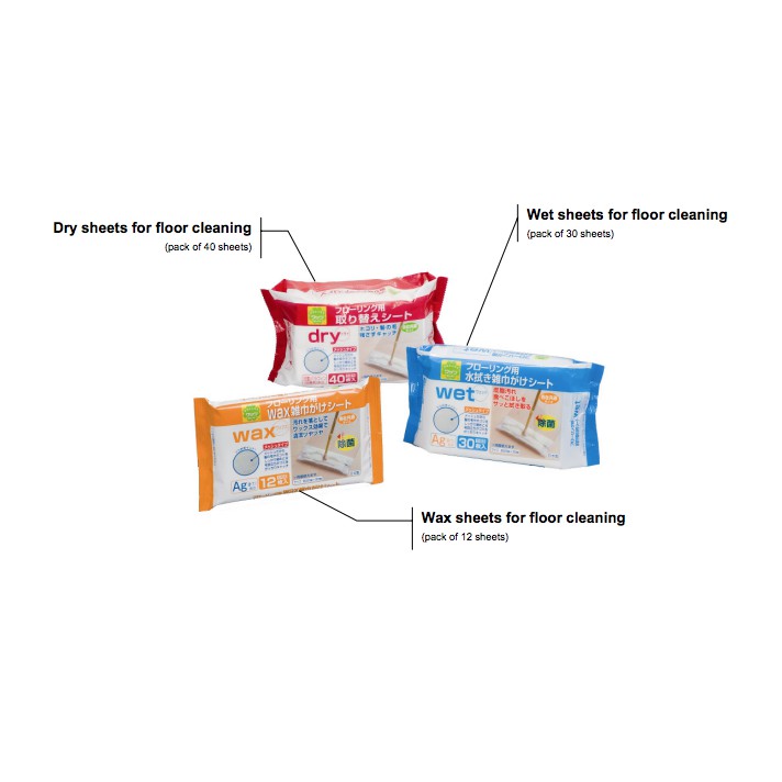 ทิชชู่ถูพื้น ชนิดแห้ง 40แผ่น ดันฝุ่น เก็บฝุ่นได้ดี/ แผ่นถูพื้น จากญี่ปุ่น - รูปที่ 6