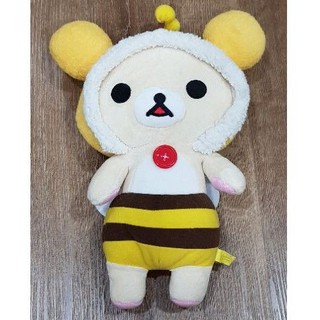 ตุ๊กตา รีแล็คคุมะ Rilakkuma ของแท้ จากญี่ปุ่น สวมใส่ชุดผึ้ง น่ารัก ขนาดสูง 30 ซม.