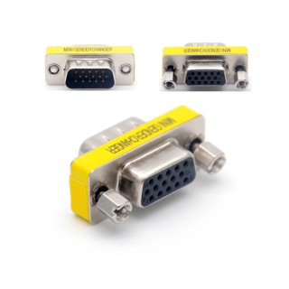 Converter หัวต่อช่องสัญญาณ VGA (M/F)15 Pin ตัวผู้ +ตัวเมีย (หัวเหล็ก)