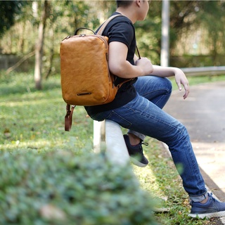 กระเป๋าเป้สะพายหลังหนังแท้ รุ่น Columbus  (b-lbr-258) backpack รุ่นใหม่ล่าสุด