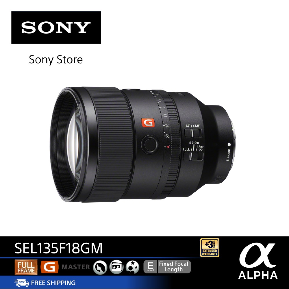 Sony G-master Lens Fullframe FE 135mm F1.8 GM (SEL135F18GM)