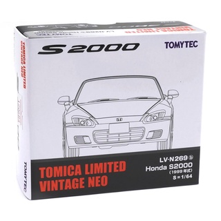 Tomytec 4543736320357 1/64 HONDA S2000 AP1 99 WHITE LV-N269B DIECAST SCALE MODEL CAR