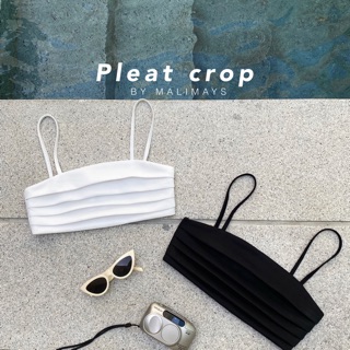 MALIMAYS - Pleat crop พร้อมส่ง2สี