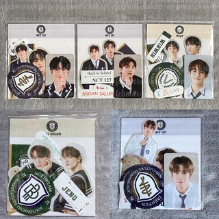 พร้อมส่ง nct 127 / nct dream / wayv luggage sticker - 2021 back to school kit แจฮยอน จองอู เจโน่ วินวิน จอห์นนี่