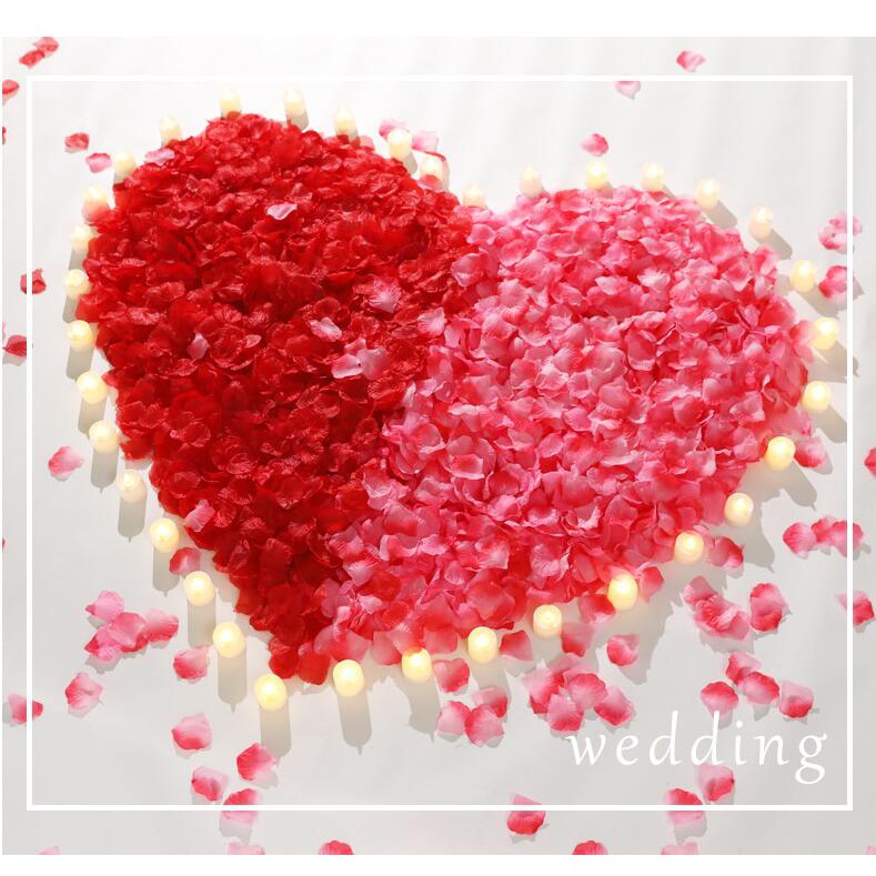 กลีบกุหลาบประดิษฐ์ ผ้าเรยอน สําหรับตกแต่งงานแต่งงาน ครบรอบ 100 ชิ้น - รูปที่ 4