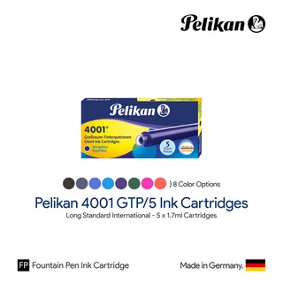 Pelikan 4001 GTP/5 Giant Ink Cartridges - หมึกหลอดพีลิแกน ขนาดมาตรฐานยาว