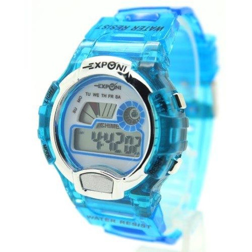 EXPONI Watch นาฬิกาผู้หญิงและเด็ก สายยาง ระบบ Digital EX-A5