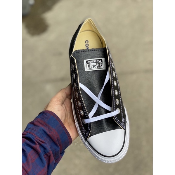 🛒🎁พร้อมส่งรองเท้า ⭐️all star(หนัง)พร้อมกล่อง🌟sz.39-44