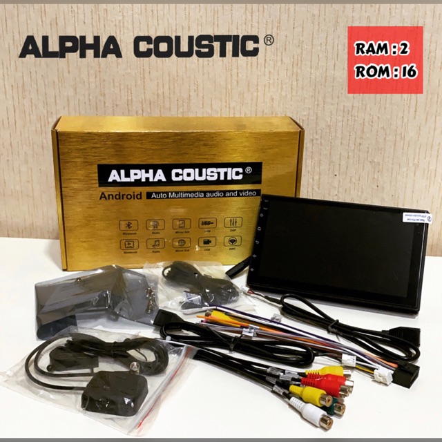 ALPHA COUSTIC GOLD SERIES จอแอนดรอยด์ 7” ระบบ Android 9.1 แบ่งจอได้ เครื่องเสียงติดรถยนต์ วิทยุติดรถยนต์