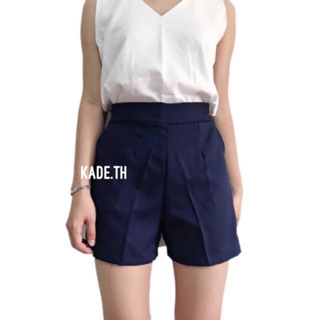กางเกงขาสั้น ขายดีมาก สีเยอะ หน้าเรียบหลังสม็อค