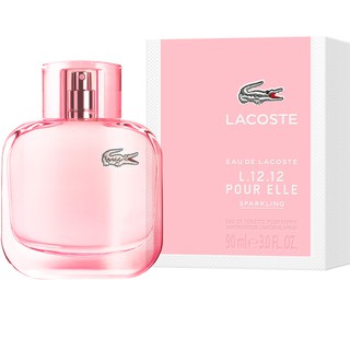 [แท้💯%] น้ำหอมผู้หญิง ลาคลอส สีชมพูใส Lacoste Eau De Lacoste L.12.12 Pour Elle Sparkling Edt 100 ml.(พร้อมส่ง+กล่องซีล)