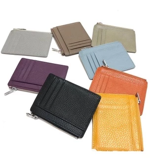 กระเป๋าใส่บัตรหนังแท้ 40 สี Genuine Leather หนังสวย W037