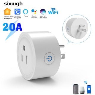 Homekit Wifi smart socket plug ซ็อกเก็ตปลั๊กไฟอัจฉริยะ Wifi รองรับ Siri Alexa google home voice