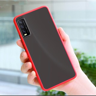 รุ่นใหม่ Case Vivo V20SE เคสกันกระแทก ปุ่มสีผิวด้าน ขอบนิ่มหลังแข็ง เคสโทรศัพท์ vivo v20se [ ส่งจากไทย ]