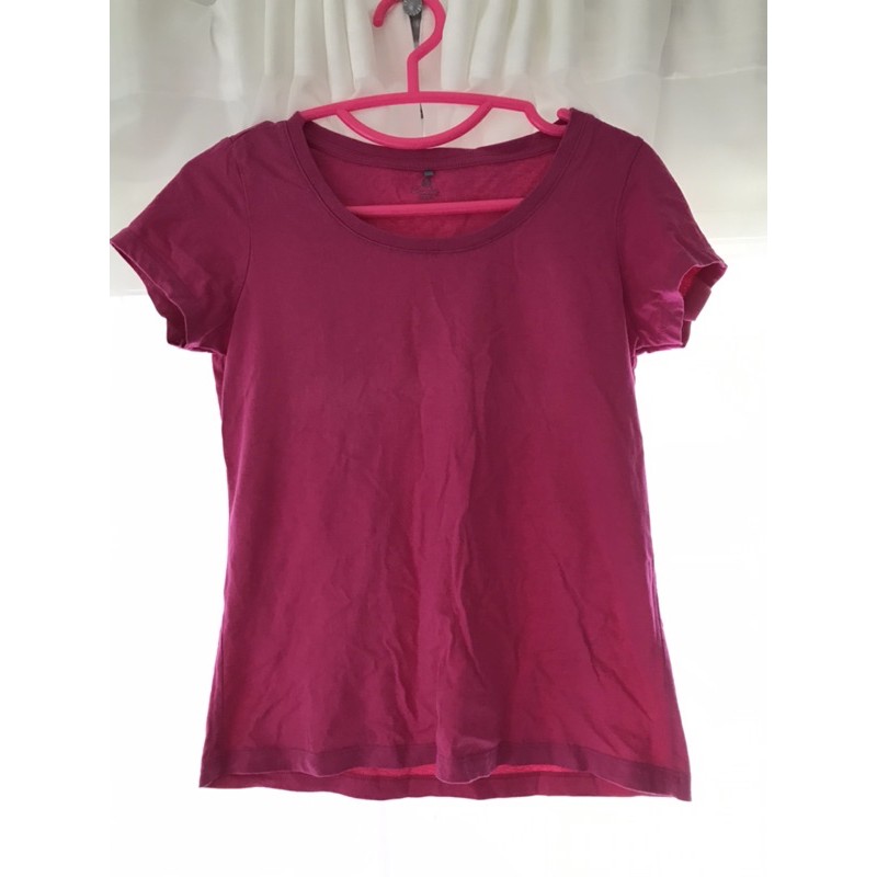 เสื้อยืด Emily ผ้าคอตตอน 💯 สีชมพูอมม่วง 💓