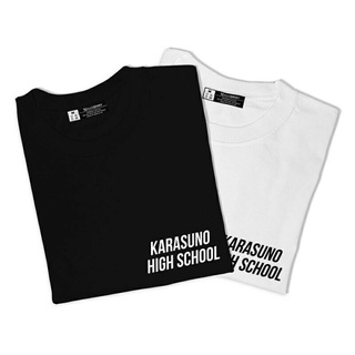 Tee เสื้อแฟชั่นผญ sexy เสื้อยืดสีขาว - โรงเรียนมัธยม Karasuno เสื้อยืดคุณภาพที่กําหนดเอง (Unisex)