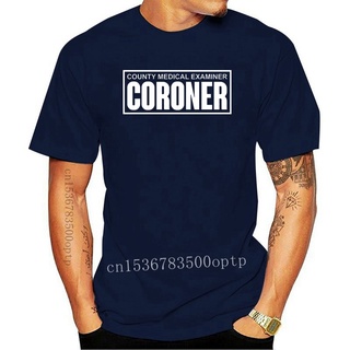 เสื้อยืดวินเทจขายดี เสื้อยืดลําลอง แขนสั้น พิมพ์ลายกองทัพเรือ Coroner Coroner CSI BPccma04OBmchc12S-5XL