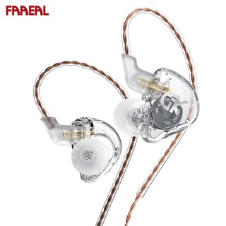 Faaeal GK GST หูฟังอินเอียร์ 1BA+1DD ไฮบริด ไฮบริด ไฮบริด เสียงเบส HiFi ถอดออกได้ ตัดเสียงรบกวน สําหรับเล่นเกม เล่นกีฬา