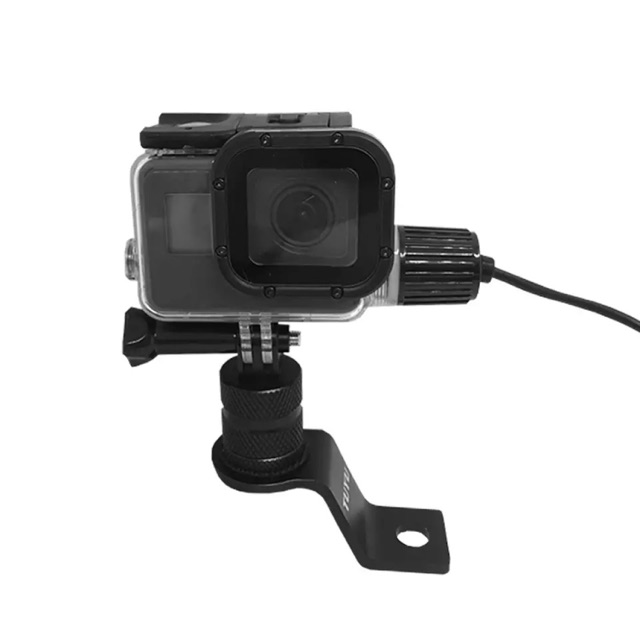 ขายึด ก้านกระจก มองหลัง แกนหมุน 360 มอเตอร์ไซด์ มอไซด์ big bike อะลูมิเนียม อัลลอย gopro action camera