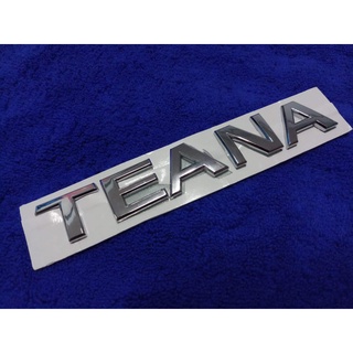 โลโกคำว่า TEANA สีชุปโครเมี่ยม (SIZE 2.5×18cm) ราคาต่อ 1ชิ้น