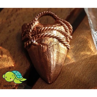 [Handmade] Shark Tooth Pendant พวงกุญแจ ฟันฉลาม 43mm [ทองแดง]