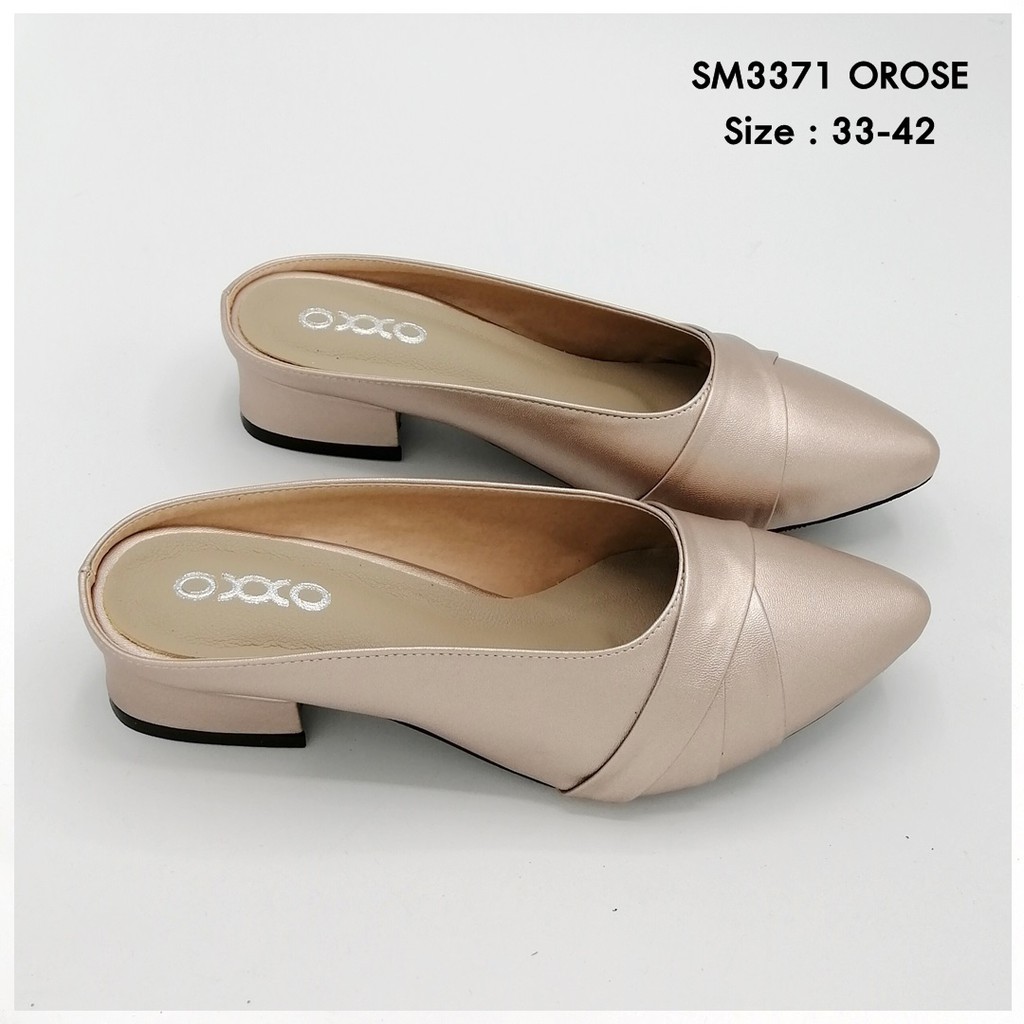 prettycomfort รองเท้าแฟชั่นหน้าสวมหัวแหลม รองเท้าไซส์ใหญ่ รุ่น SM3371