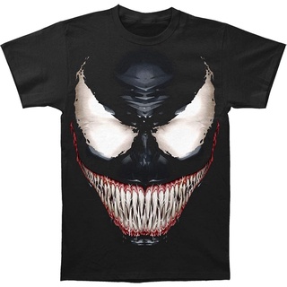 เสื้อยืดวินเทจ100%cotton เสื้อ ยืด ราคา ส่ง Venom Sinister Smile Adult Fitted Jersey T-Shirt Tee men เสื้อ ยืด ผู้ชาย คอ