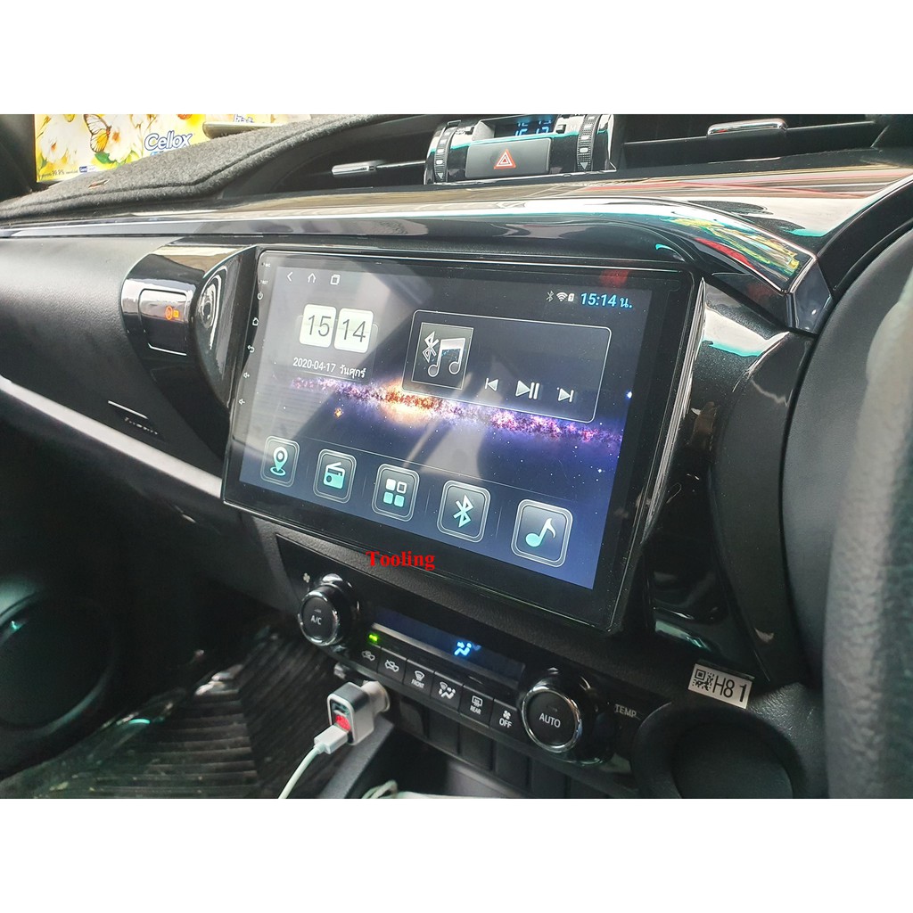 Alpha coustic เครื่องเล่นติดรถยนต์พร้อมจอ 2 Din จอขนาด 10.1 ตรงรุ่น Toyota Hilux Revo ปี 2018-2019 ระบบ Android v.11