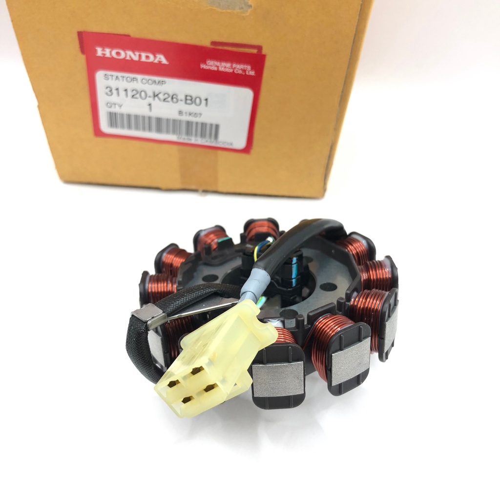 มัดไฟ ขดลวดจานไฟ ชุดจานไฟ ฟิลคอยล์ MSX 125 SF 2016-2020 ไฟหน้า LED แท้ HONDA STATOR COMP  UK