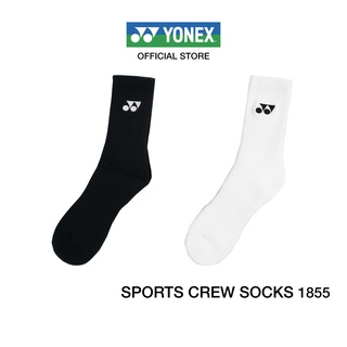 YONEX SPORT CREW  SOCKS 1855 ถุงเท้าครึ่งแข้ง ช่วยดูดซับแรงกระแทกและให้สัมผัสนุ่มสบายสวมใส่กระชับพร้อมระงับกลิ่น