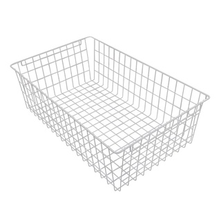 ตะกร้าลวดอเนกประสงค์ DIY รุ่น WB5819W ขนาด 58 x 35 x 19 ซม. สีขาว สายยาง ที่ฉีดน้ำ DIY Multipurpose Wire Basket Model WB