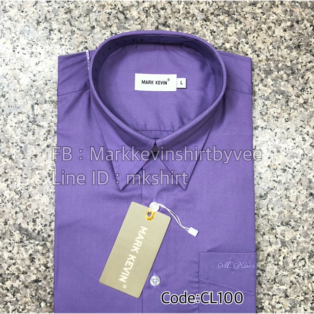 [ครบไซส์]เสื้อเชิ้ตสีม่วง มีกระดุมปกด้านใน แขนยาวนะคะ