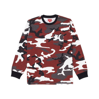 SLUM LTD - Supreme L/S Pocket Tee (FW18) Red Camo