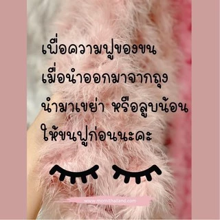 ขนมิ้ง ขนนก ขนกแบบเส้น ขนมิ้งค์ ยาว 2 เมตร. ขนมิ้งค์ รอบวง 8cm.