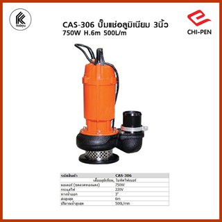 CHIPEN ปั๊มแช่มิเนียม 3" CAS30 CAS30*6  CAS-306 CAS306 CAS 30 6 CAS 306 CAS30 6 CAS-30 6 CHI PEN CHI-PEN