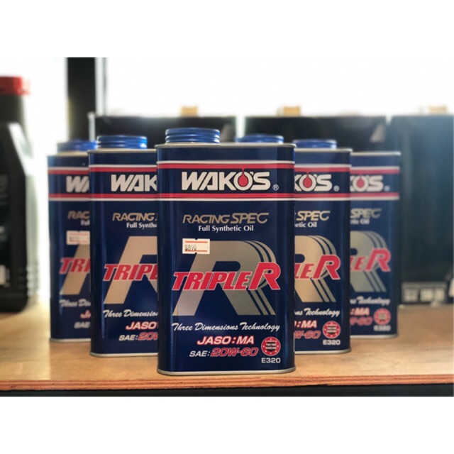 [รุ่นท๊อปสุด] Wako’s Racing Spec Triple-R 20w60 JASO:MA Fullsynthetic ...
