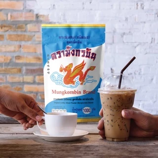 กาแฟโบราณ สูตรเข้มข้น (ซองสีน้ำเงิน / ซองสีฟ้าสูตรดั้งเดิม) ตรามังกรบิน