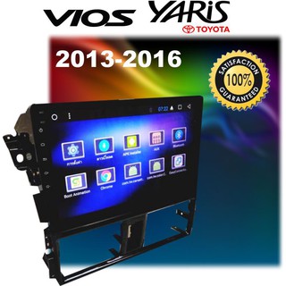 จอแอนดรอยด์ พร้อมจอขนาด 10" ตรงรุ่น Toyota Yaris 2013-2016 Android Ver.10 Ram 2gb / Rom 32gb จอกระจก IPS