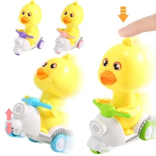 รวม ของเล่นไขลาน ไม่ต้องใช้ถ่าน ของเล่น เป็ดน้อยขี่รถ กดหัววิ่งได้ เป็ด scooter กบ ลูกเจี๊ยบ ไขลาน