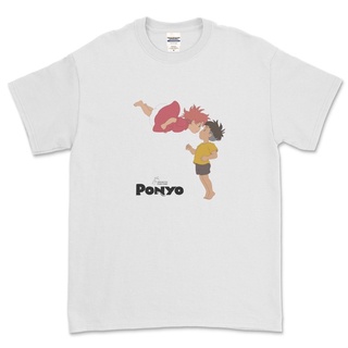 เสื้อยืด พิมพ์ลายอนิเมะ Ponyo STUDIO GHIBLI/ANIME