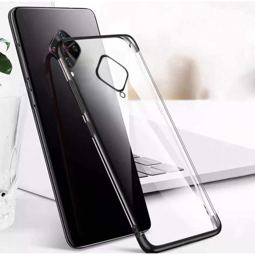 Case VIVO S1Pro เคสวีโว่ เคสนิ่ม ขอบสีหลังใส เคสกันกระแทก สวยและบาง TPU CASE เคสซีลีโคน พร้อมส่ง ส่งจากไทย
