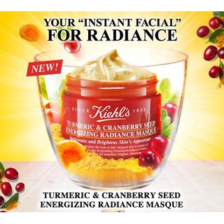 ✅ Kiehls Turmeric &amp; Cranberry Seed Energizing Radiance Masque 75 ml.