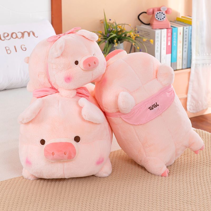 ตุ๊กตาหมู ของเล่นตุ๊กตา หมูซากุระสีชมพู หมอนอิงน่ารักๆ หมอนตุ๊กตา ของขวัญวันเกิด