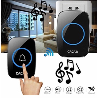 ตัวรีโมท+กริ่ง กริ่งประตูไร้สาย ออดเรียก กันน้ำ Wireless doorbell