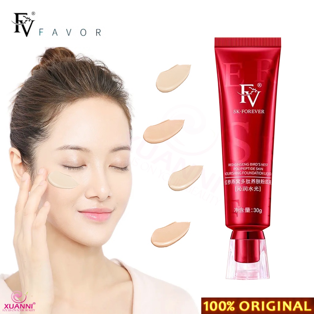 Original FV Lasting and No Smudge Red Birds Nest Moisturizing Liquid Foundation รองพื้นชนิดน้ําบํารุ
