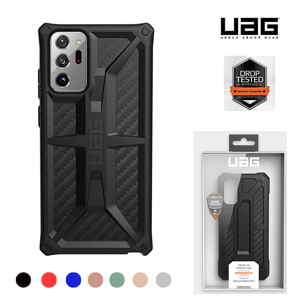 UAG คาร์บอนไฟเบอร์ Monarch เคสที่ทนทาน Samsung S22+ S23+ s10+ s20+ s21+ note10+ Note 20 Ultra plus 5