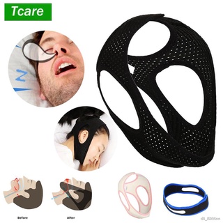 Tcare Anti Snoring Chin Strap Best Stop Snoring Device, Adjustable Snore Reduction Belt Sleep Aids Chin Strips Belt For